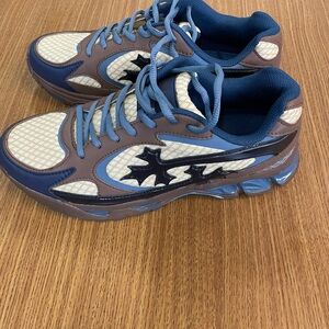 Bravest Studios Blue and Brown Athletic Shoes